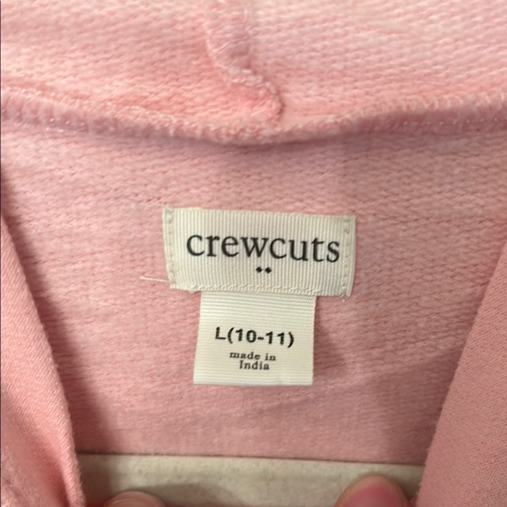 Crewcuts Pink Hoodie Sweatshirt Casual - Picture 2 of 3